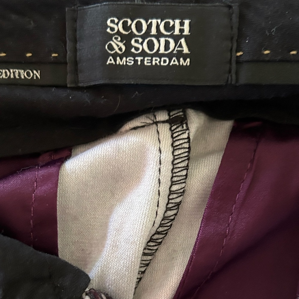 Scotch & Soda / Anthropologie - Velvet Tailored Pants - size 29/32 - Picture 7 of 8